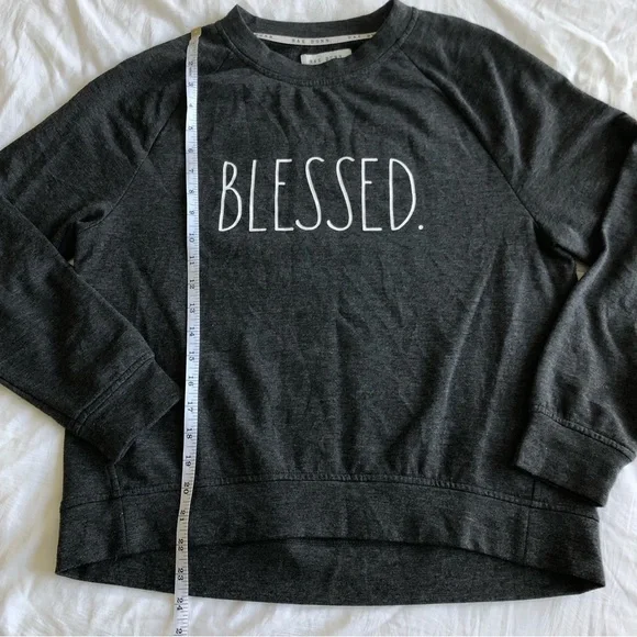 Rae Dunn Blessed Studio Raglan Sweatshirt - Picture 7 of 11